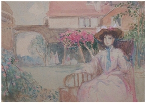 Lady Seated in a Garden