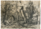 Native Hunting Kangaroo c 1855